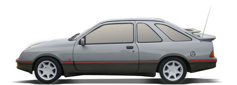 FORD SIERRA II Hatchback (GBC, GBG) (1987/01 - 1993/03) 2.0 RS Cosworth (150 KW / 204 HP) (1987/11 - 1990/01)