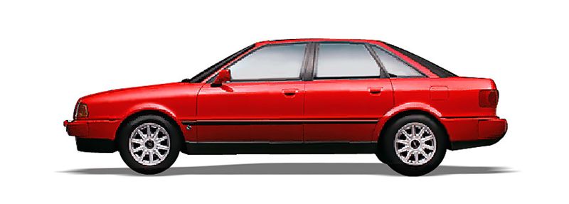 AUDI 80 B3 Sedan (893, 894, 8A2) (1986/06 - 1991/10) 1.6  (55 KW / 75 HP) (1986/09 - 1991/08)