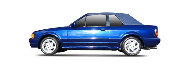 FORD ESCORT IV Cabrio (ALF) (1986/01 - 1990/07) 1.4  (54 KW / 73 HP) (1987/02 - 1990/07)