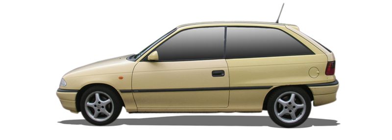 OPEL ASTRA F Hatchback (T92) (1991/09 - 1998/02) 1.7 TDS (60 KW / 82 HP) (F08, F68, M08, M68) (1991/12 - 1998/01)