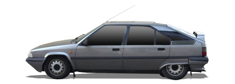 CITROËN BX Hatchback (XB-_) (1982/10 - 1994/12) 1.4 14 E (45 KW / 61 HP) (1982/10 - 1988/06)