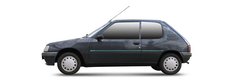 PEUGEOT 205 II Hatchback (20A/C) (1987/01 - 2000/12) 1.1  (36 KW / 49 HP) (1987/10 - 1990/10)