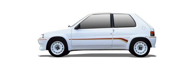 PEUGEOT 106 I Hatchback (1A, 1C) (1991/08 - 1996/04) 1.3  (72 KW / 98 HP) (1993/10 - 1996/04)