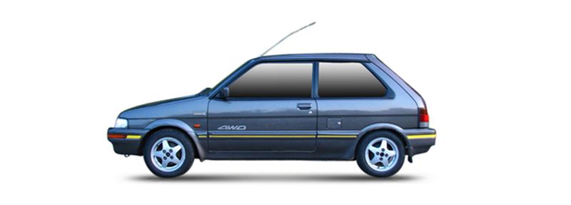 SUBARU JUSTY I Hatchback (KAD) (1984/11 - 1996/08) 1.0 1000 (40 KW / 54 HP) (KA5) (1984/11 - 1989/06)