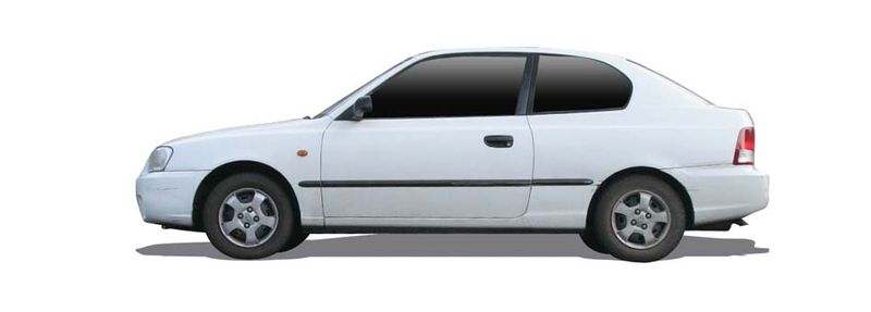 HYUNDAI ACCENT Sedan (X-3) (1994/05 - 2000/01) 1.3 i 12V (62 KW / 84 HP) (1994/10 - 2000/01)