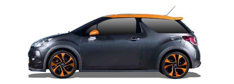 CITROËN DS3 Hatchback (2009/11 - 2016/12) 1.6 Racing (149 KW / 203 HP) (2011/02 - 2015/07)