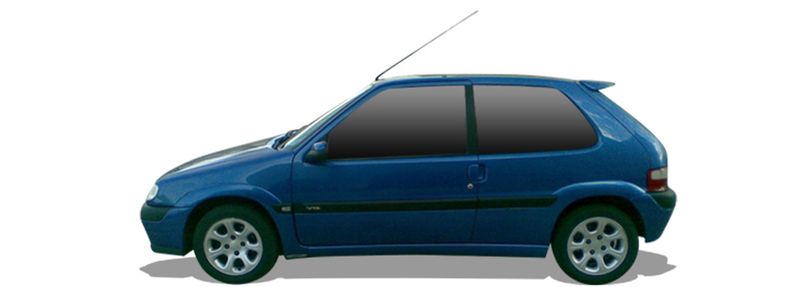 CITROËN SAXO Hatchback (S0, S1) (1996/02 - 2004/04) 1.6 VTL, VTR (65 KW / 88 HP) (1996/05 - 2003/06)