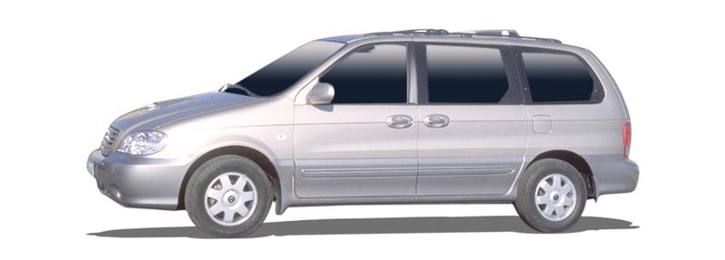 KIA CARNIVAL I MPV (UP) (1998/06 - 2001/10) 2.5 V6 (121 KW / 165 HP) (1999/08 - 2001/10)