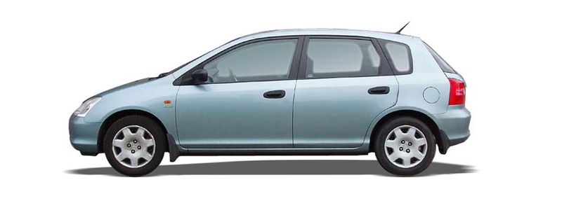 HONDA CIVIC VII Hatchback (EU, EP, EV) (2000/01 - 2006/02) 1.4 iS (66 KW / 90 HP) (EP1) (2001/02 - 2005/09)