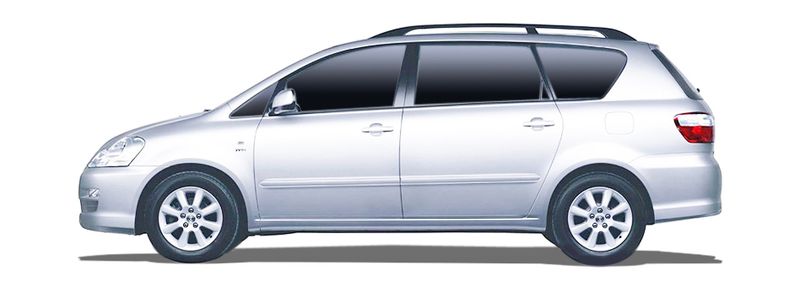 TOYOTA AVENSIS VERSO MPV (_M2_) (2001/05 - 2011/12) 2.0  (110 KW / 150 HP) (ACM20_) (2001/08 - 2009/11)