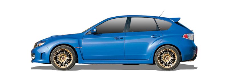 SUBARU IMPREZA Hatchback (GR, GH, G3) (2007/03 - 2014/05) 2.5 WRX AWD (169 KW / 230 HP) (2008/01 - 2011/09)