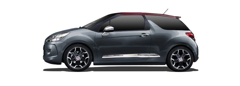 CITROËN DS3 Hatchback (2009/11 - 2016/12) 1.4 VTi 95 (70 KW / 95 HP) (2010/04 - 2015/07)