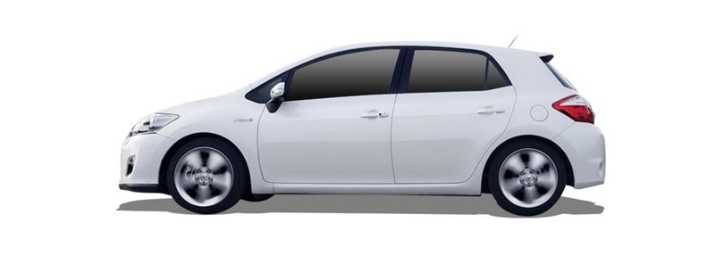 TOYOTA AURIS Hatchback (_E15_) (2006/10 - 2012/09) 1.8 Hybrid (73 KW / 99 HP) (ZWE150_) (2010/09 - 2012/09)