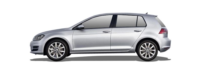 VW GOLF VII Hatchback (5G1, BQ1, BE1, BE2) (2012/08 - ...) 1.4 TGI CNG (81 KW / 110 HP) (2013/06 - ...)